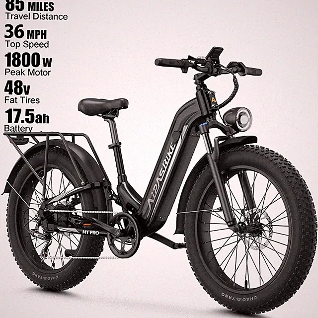 1800W Electric Bicycle 26" Fat Tire Ebike Adults 36MPH Off Road