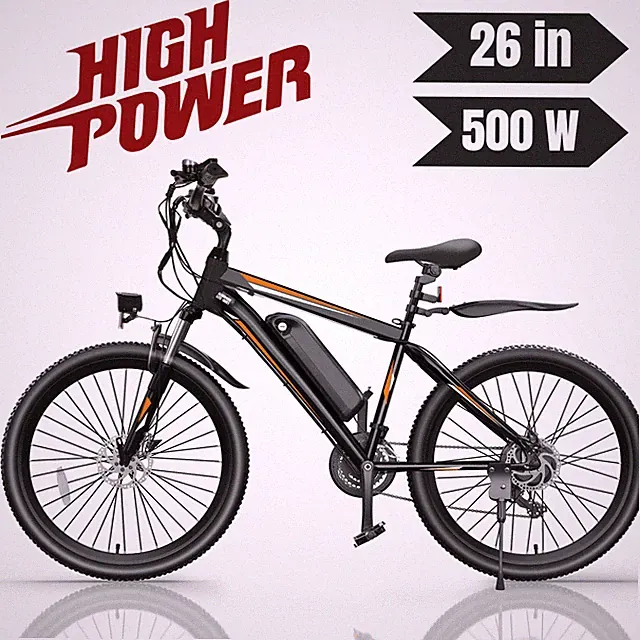 💥Electric Bike💥Electric Bicycle for Adults💥26" Ebike 500W Adult Electric Bike